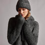 Wool Blend Sherpa Beanie in Anthracite | James Perse Los Angeles