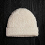 Wool Blend Sherpa Beanie in Natural | James Perse Los Angeles