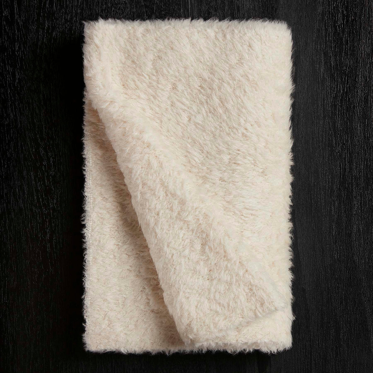Wool Blend Sherpa Scarf in Natural | James Perse Los Angeles