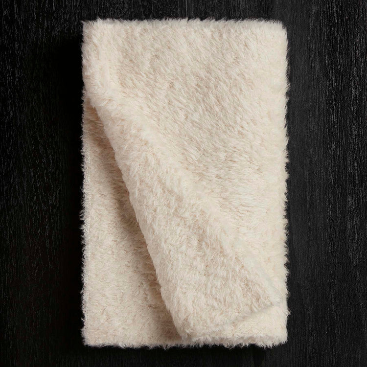 Wool Blend Sherpa Scarf in Natural | James Perse Los Angeles