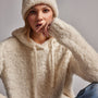 Wool Blend Sherpa Beanie in Natural | James Perse Los Angeles