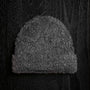 Wool Blend Sherpa Beanie in Anthracite | James Perse Los Angeles