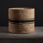 Jute Basket 21 X 18 - Natural/Charcoal Stripe | James Perse Los Angeles