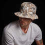 Camo Palm Print Bucket Hat in Desert | James Perse Los Angeles