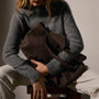 Suede Tote Bag in Cafe | James Perse Los Angeles