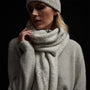 Alpaca Merino Knit Scarf in Mist | James Perse Los Angeles