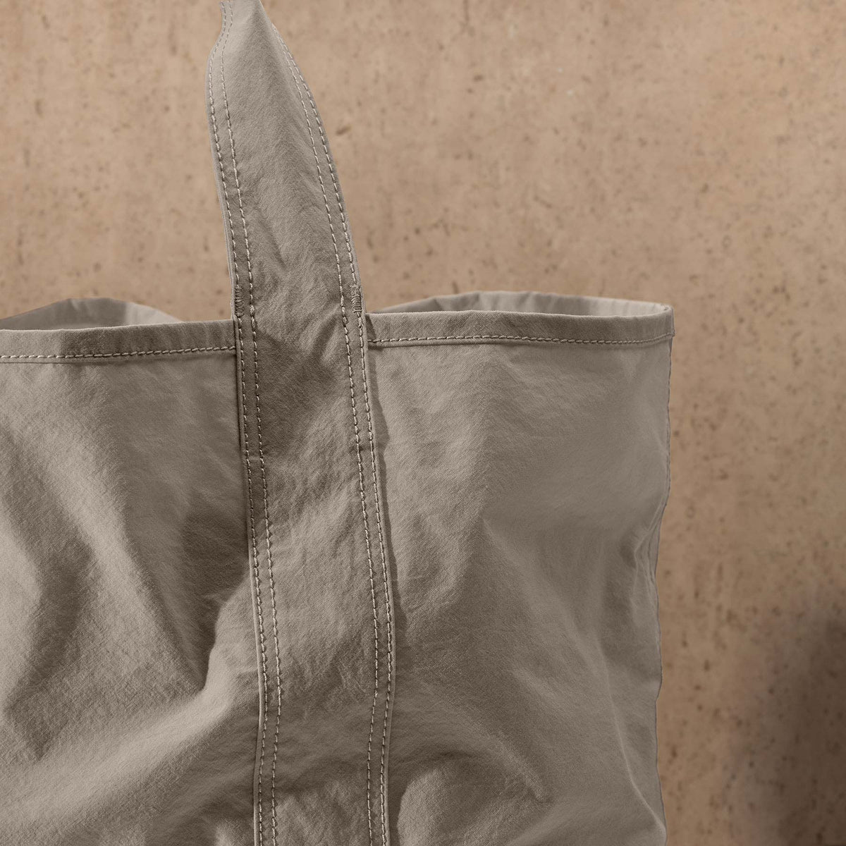 Small Matte Nylon Tote in New Sand | James Perse Los Angeles