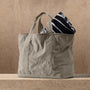 Small Matte Nylon Tote in New Sand | James Perse Los Angeles