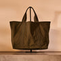 Small Matte Nylon Tote in Olive | James Perse Los Angeles