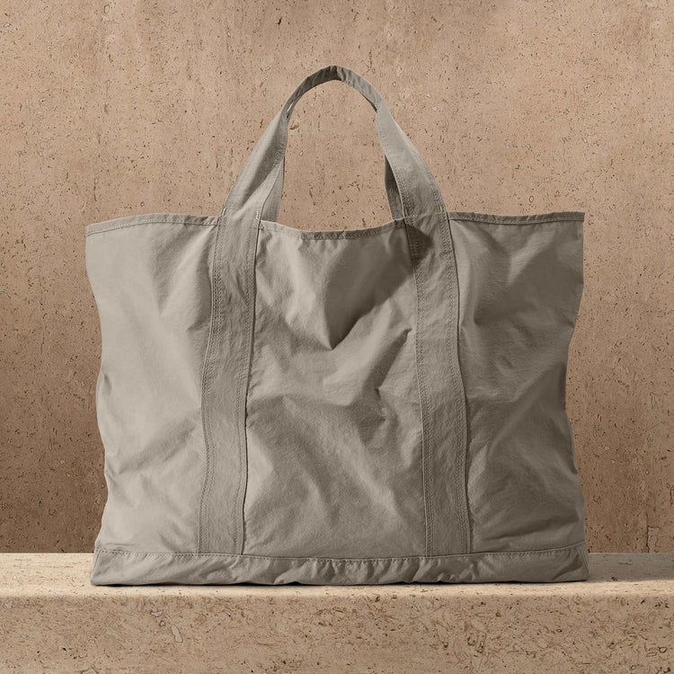 Large Matte Nylon Tote in New Sand | James Perse Los Angeles