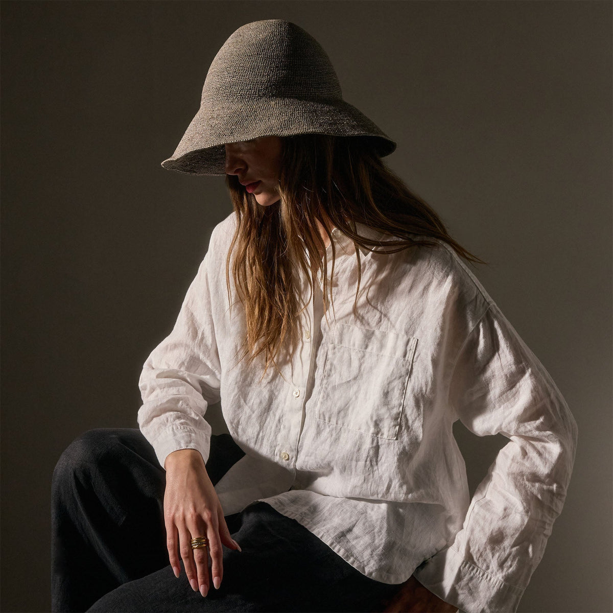 Janessa Leone Teagan in Sage | James Perse Los Angeles