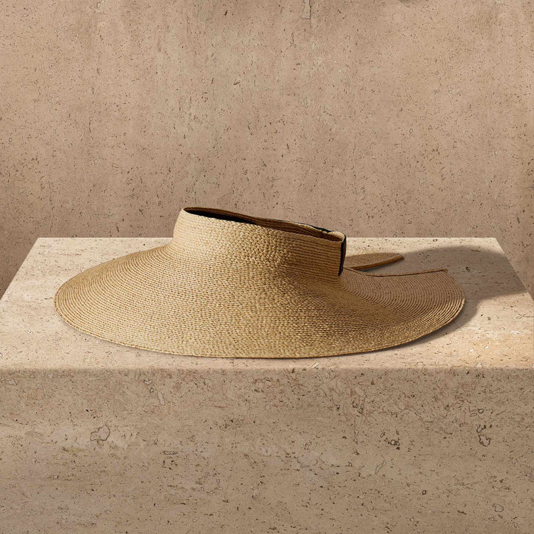 Janessa Leone Birdie Visor in Natural | James Perse Los Angeles