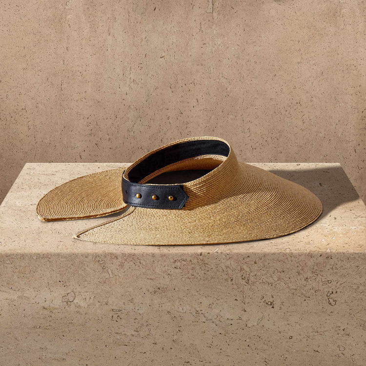 Janessa Leone Birdie Visor in Natural | James Perse Los Angeles