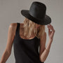 Fringed Continental Hat In Black | James Perse Los Angeles
