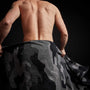 Camo Beach Towel in Black/Raccoon Grey | James Perse Los Angeles