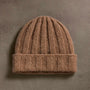 Textured Cashmere Beanie  in Chestnut | James Perse Los Angeles