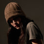 Textured Cashmere Beanie in Chestnut | James Perse Los Angeles / Womens