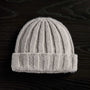 Textured Cashmere Beanie in Silver Wheat | James Perse Los Angeles