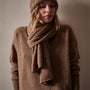 Lightweight Textured Cashmere Scarf in Chestnut | James Perse Los Angeles / Womens
