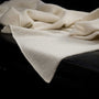 Cashmere Side Stripe Scarf in Ivory | James Perse Los Angeles