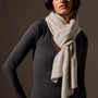 Lightweight Textured Cashmere Scarf in Mist | James Perse Los Angeles / Womens
