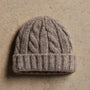 Lightweight Cashmere Cableknit Beanie & Scarf Gift Set In Beige Melange | James Perse Los Angeles