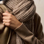 Cashmere Silk Marl Scarf in Grout Mix | James Perse Los Angeles / Womens