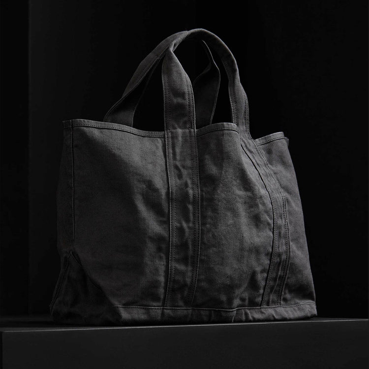 Small Canvas Tote In Asphalt | James Perse Los Angeles