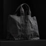 Small Canvas Tote In Asphalt | James Perse Los Angeles