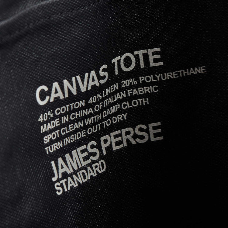 Small Canvas Tote In Asphalt | James Perse Los Angeles
