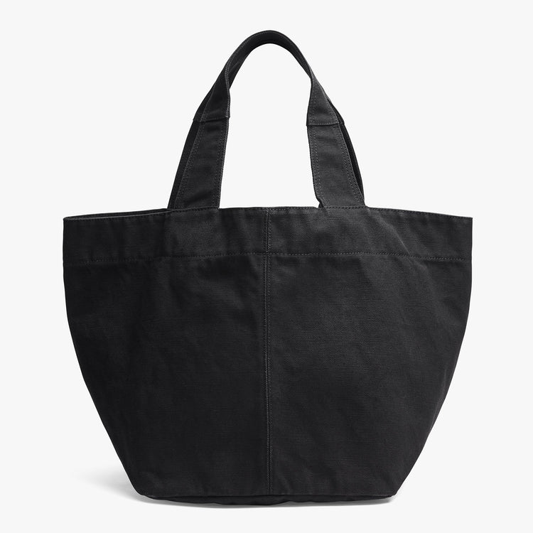Loma Small Slouchy Canvas Tote In Charcoal | James Perse Los Angeles