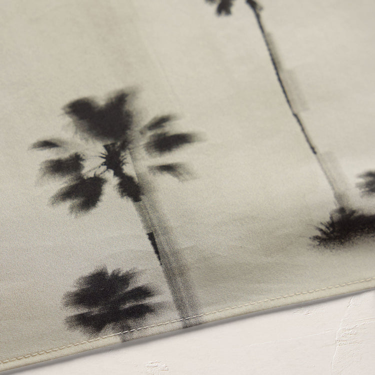 Printed Washed Silk Scarf - Allover Palm Print
