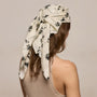Printed Washed Silk Scarf in Allover Palm Print | James Perse Los Angeles