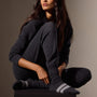 Short Cashmere Sock in Coal/Heather Grey | James Perse Los Angeles / Womens