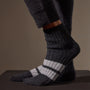 Short Cashmere Sock in Coal/Heather Grey | James Perse Los Angeles / Womens