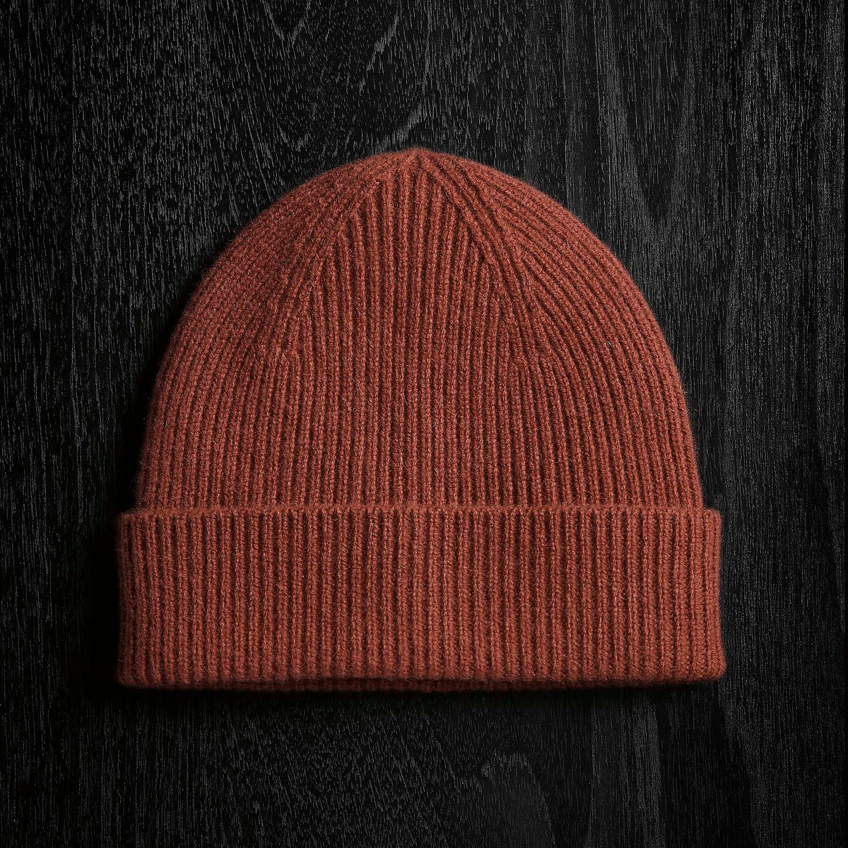 Solid Cashmere Beanie in Goji | James Perse Los Angeles