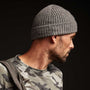 Thermal Cashmere Beanie - Grey Felt | James Perse Los Angeles