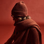 Solid Cashmere Beanie in Goji | James Perse Los Angeles