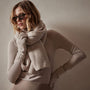 Thermal Cashmere Scarf in Stone | James Perse Los Angeles / Womens