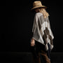 Cashmere Multi Striped Poncho in Beige Mix | James Perse Los Angeles / Womens