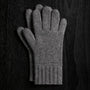 Solid Cashmere Gloves in Grey Felt | James Perse Los Angeles