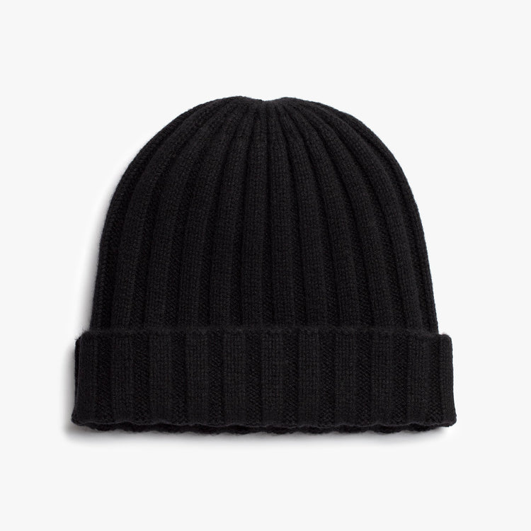 Recycled Cashmere Beanie In Black | James Perse Los Angeles