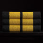 double stripe beach towel black crocus atd0181 | James Perse Los Angeles 