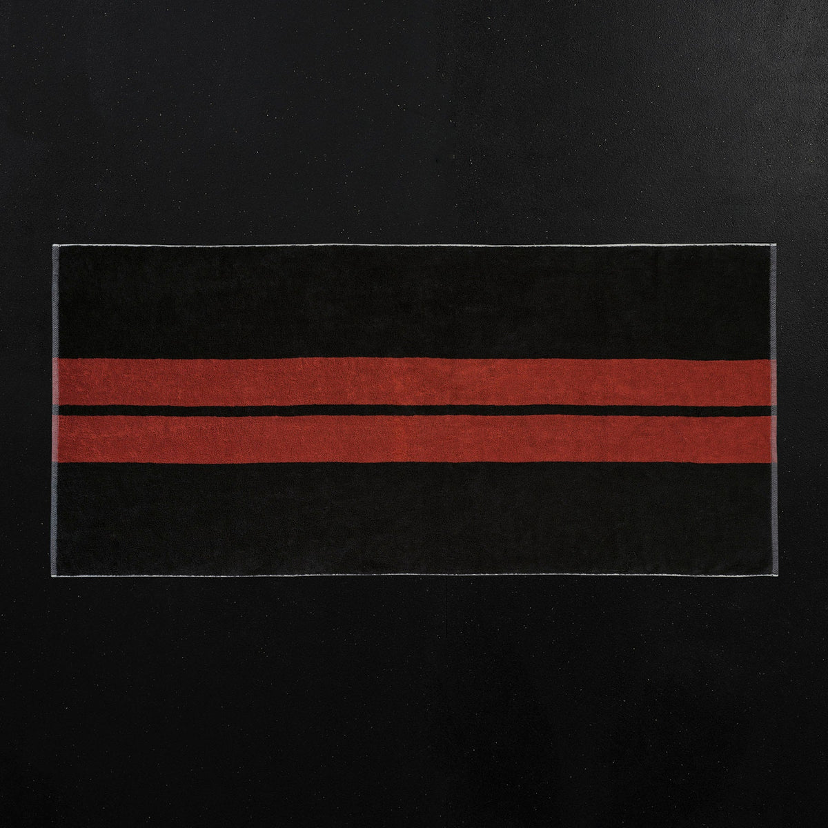 double stripe beach towel black sunstone atd0181 | James Perse Los Angeles 