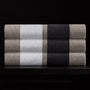 Double Stripe Beach Towel in Grey/Optic White/Carbon | James Perse Los Angeles 