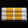 double stripe beach towel white crocus yellow atd0181 | James Perse Los Angeles 