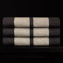Wide Stripe Beach Towel in Abyss/Vintage White | James Perse Los Angeles 