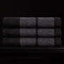 Wide Stripe Beach Towel - Black/Abyss | James Perse Los Angeles