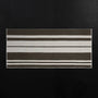 Wide Stripe Beach Towel in Safari/Pearl Grey | James Perse Los Angeles