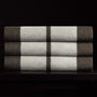 Wide Stripe Beach Towel in Safari/Pearl Grey | James Perse Los Angeles